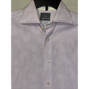 Thomas Dean Men's Dress Shirt‎ With Great Paisley Design Size Med